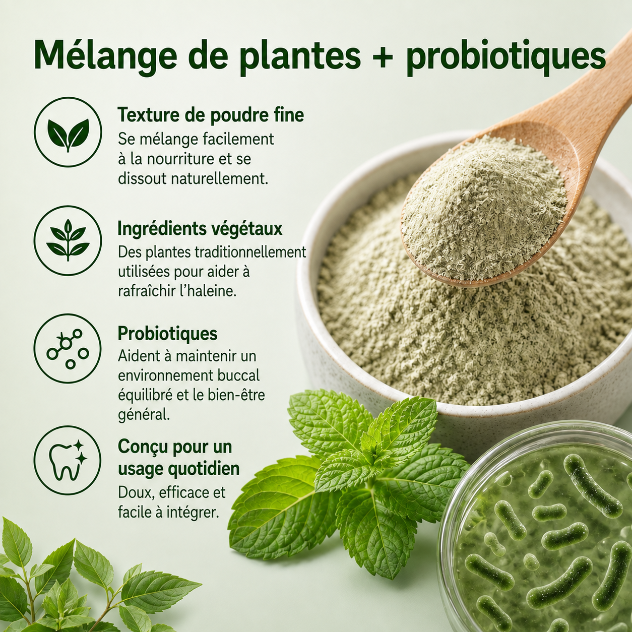 Poudre Dentaire Hygiène, Dents & Haleine