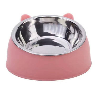 Gamelle Inclinée en Inox pour Chat – Ergonomique