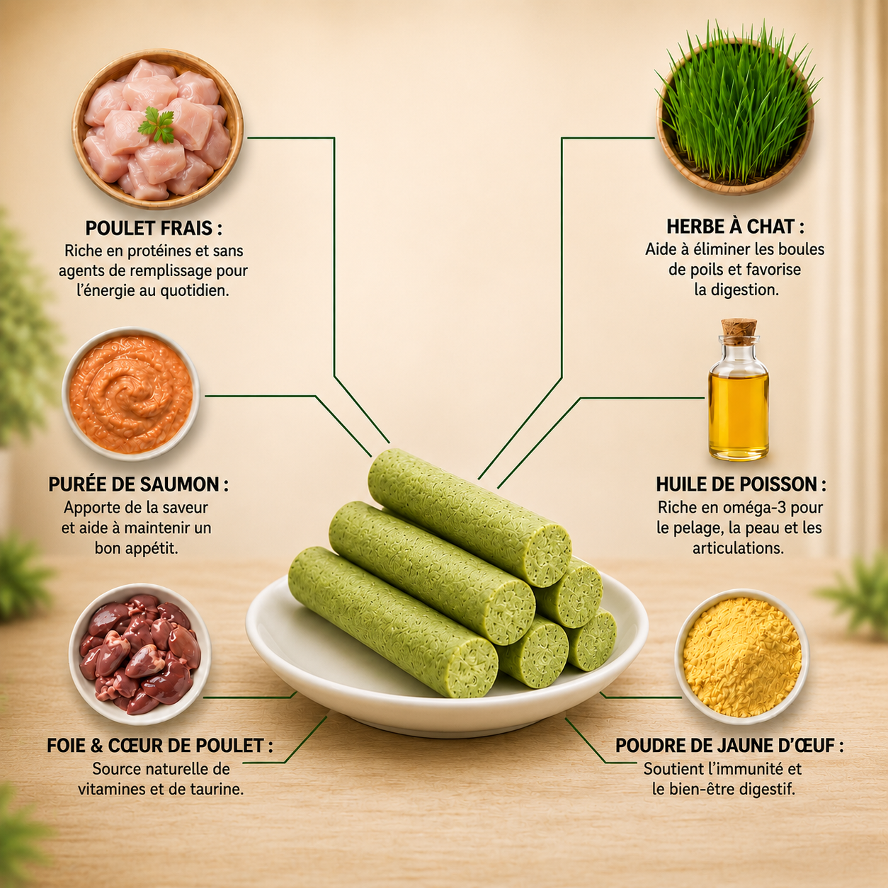Cat Grass Chew Sticks