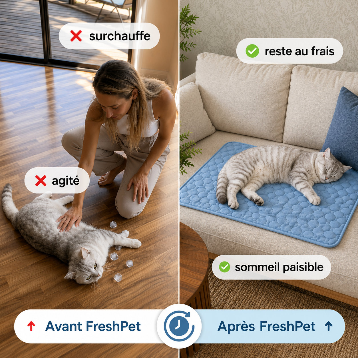 FRESHPET™ — Tapis rafraîchissant pour chats et chiens
