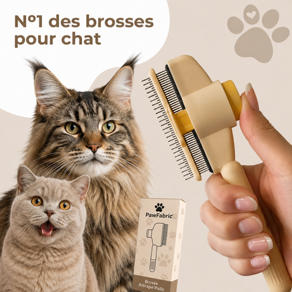 Brosse Attrape'poils™ pour chats