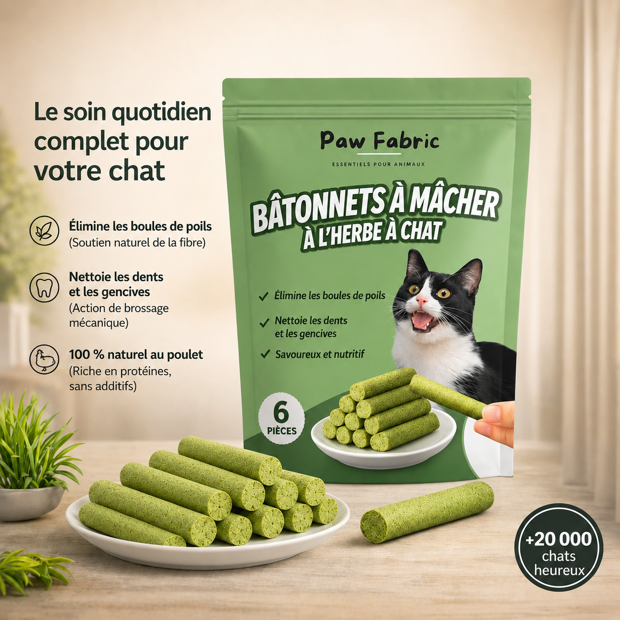 Cat Grass Chew Sticks