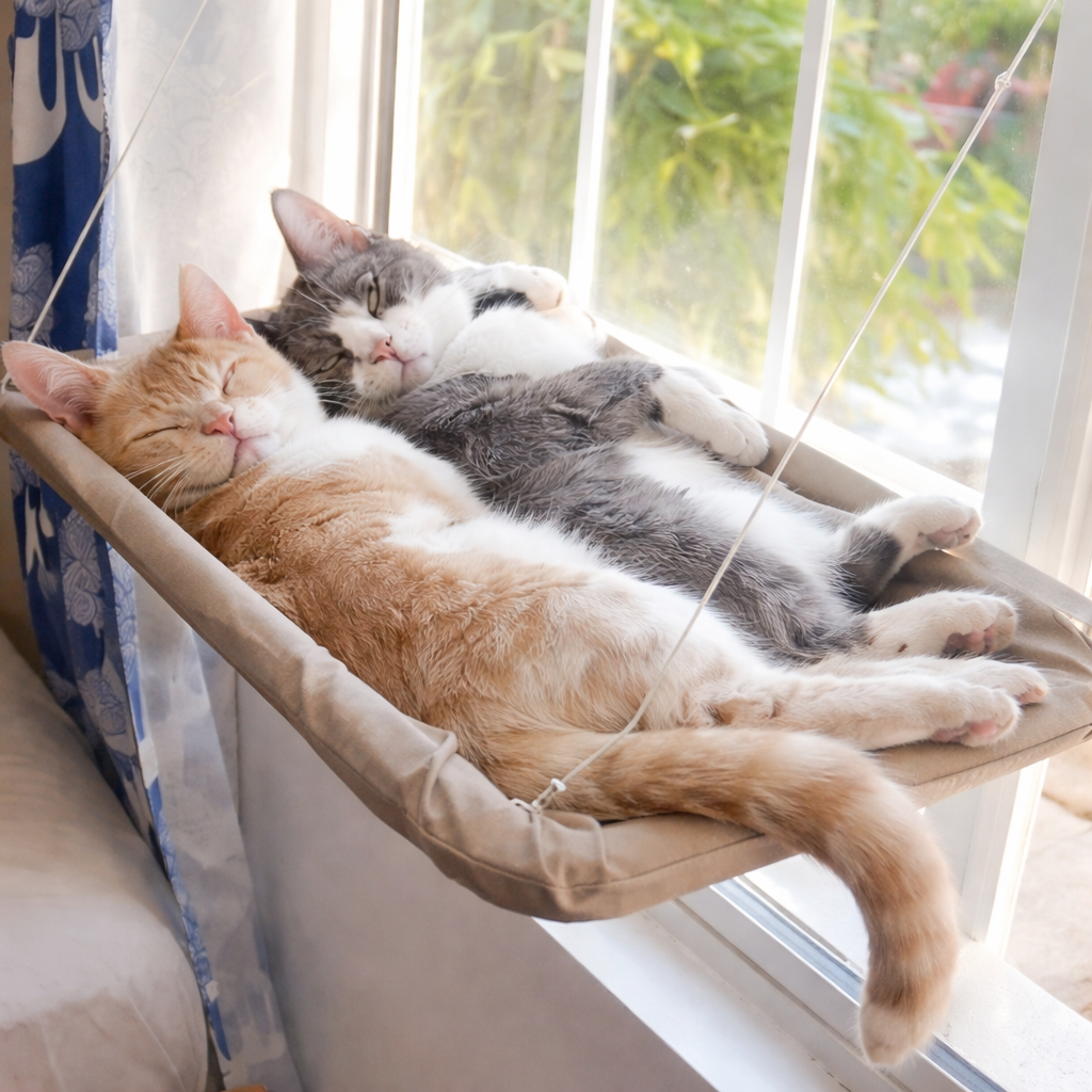 Hamac de fenêtre pour chat