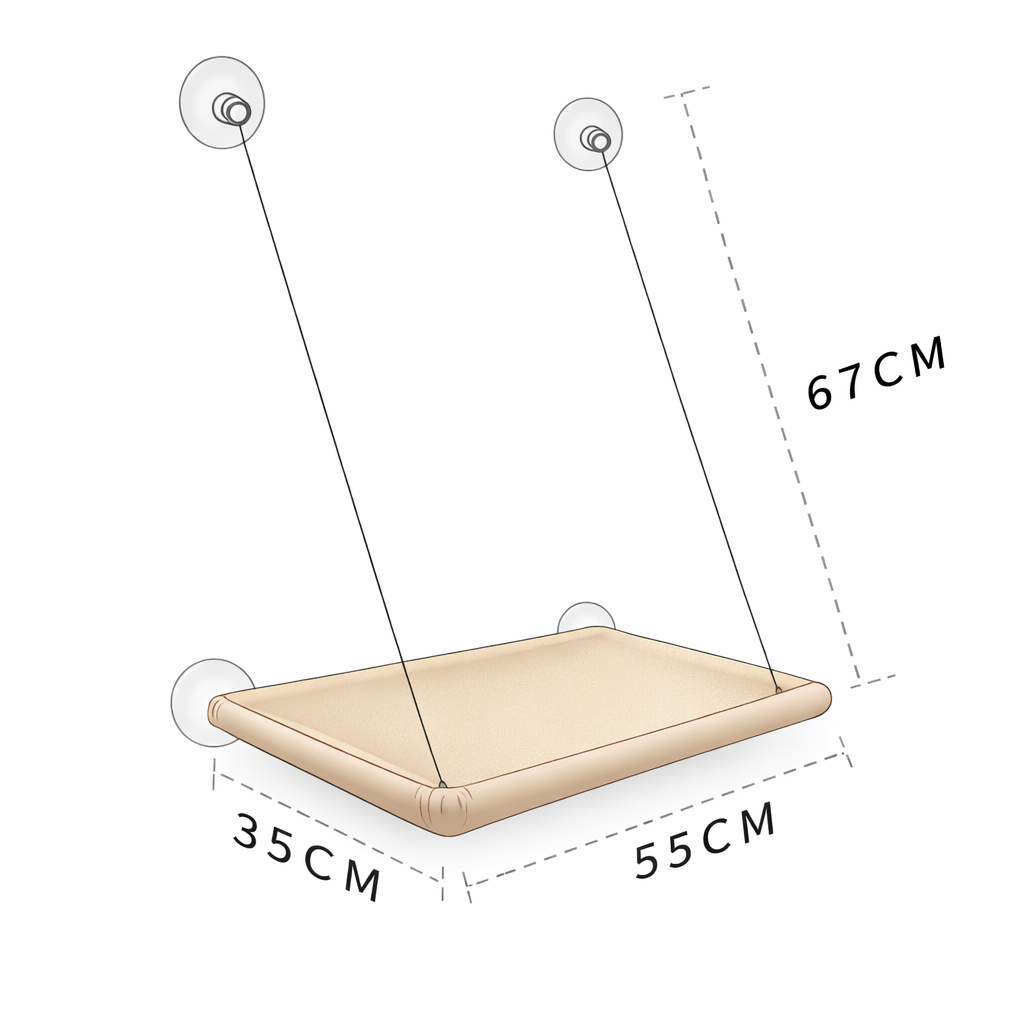 Hamac de fenêtre pour chat