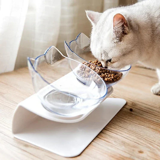 Double gamelle antidérapante pour chat