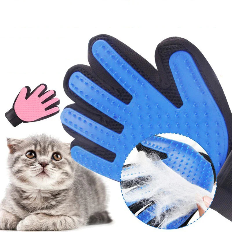 Gant brosse de bain pour chat