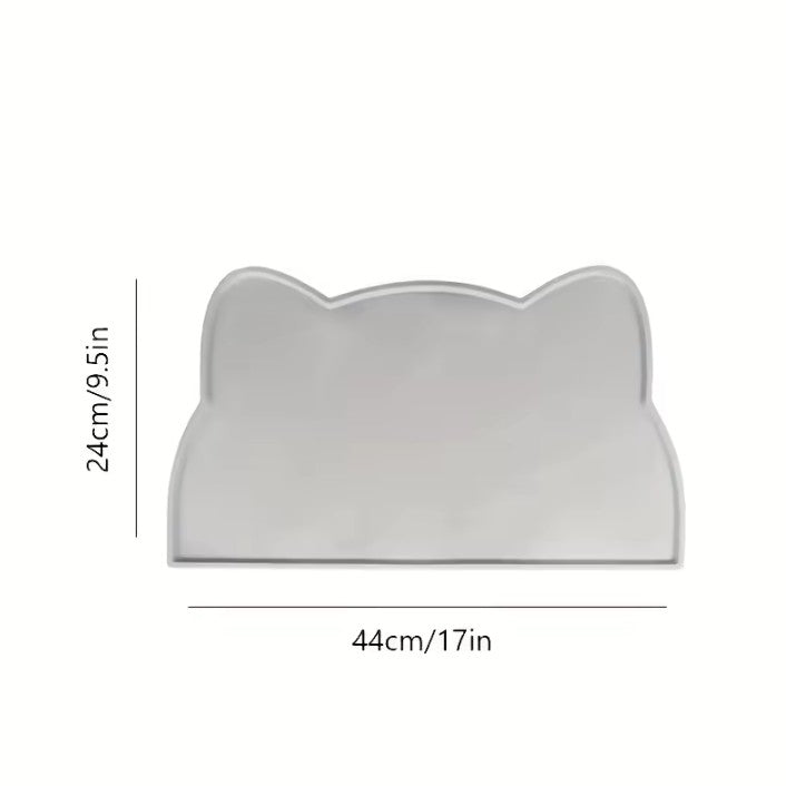 Tapis de Gamelle en Silicone à Rebord – Imperméable