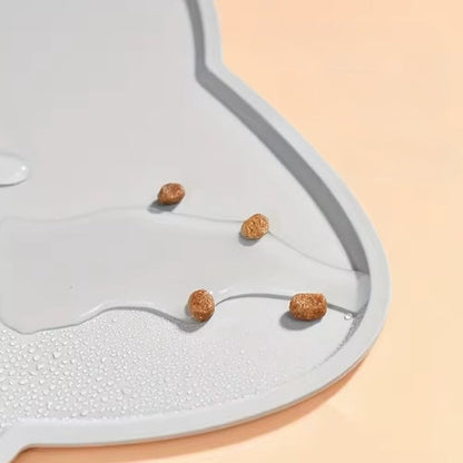 Tapis de Gamelle en Silicone à Rebord – Imperméable