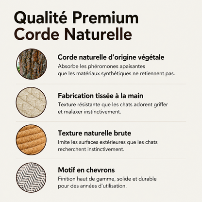 Panier-griffoir Instinct™ en corde naturelle