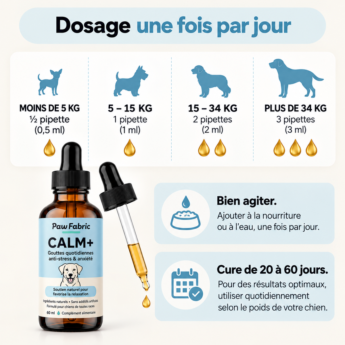 CALM+ Gouttes quotidiennes stress & anxiété