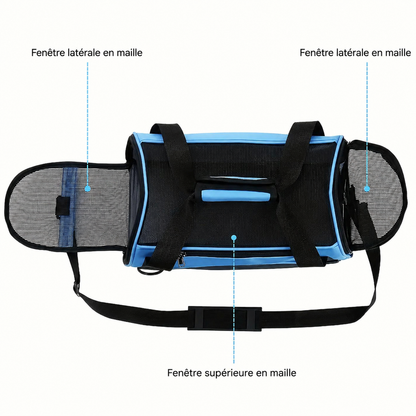 Sac de Transport Pliable pour Chat – Maille Respirante