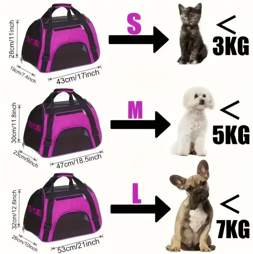 Sac de Transport Pliable pour Chat – Maille Respirante