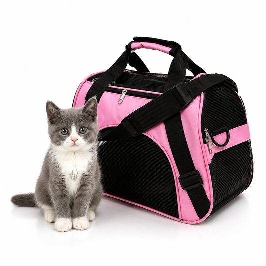Sac de Transport Pliable pour Chat – Maille Respirante